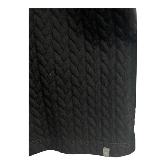 Talbots Black Quilted Double Cloth Mock Neck Sweater 3X, Warm, Fall, Winter - Picture 3 of 11